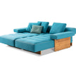 High-End Sail Out Outdoor Double Chaise Lounger by Cassina with soft modular forms – Casa Design Group