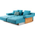 High-End Sail Out Outdoor Double Chaise Lounger by Cassina with soft modular forms – Casa Design Group