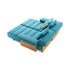 High-End Sail Out Outdoor Double Chaise Lounger by Cassina with soft modular forms – Casa Design Group