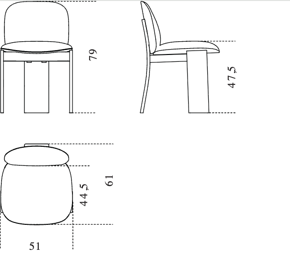 High End Saki Dining Chair by Gallotti&Radice Casa Design Group