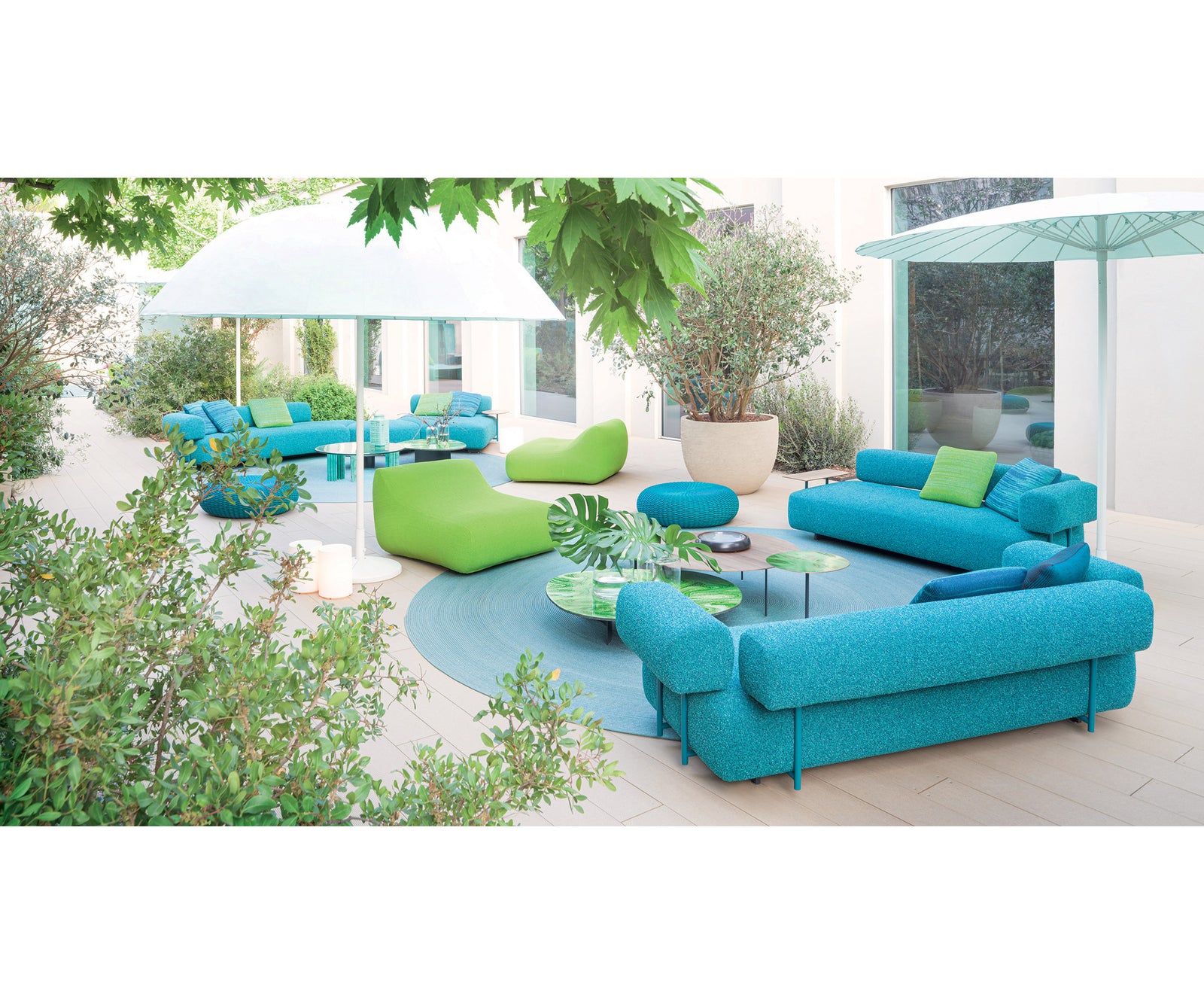 Modern Santorini Outdoor Modular Sofa by Paola Lenti Luxury Seating Design at Casa Design Group