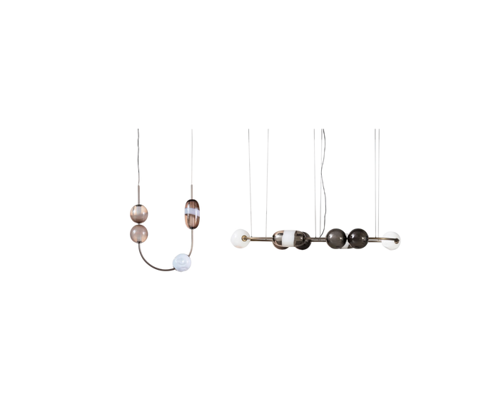 Satellite Pendant Light in Murano Glass and Burnished Metal by Studiopepe for Baxter | Casa Design Group