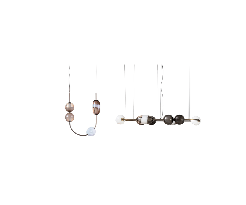 Satellite Pendant Light in Murano Glass and Burnished Metal by Studiopepe for Baxter | Casa Design Group