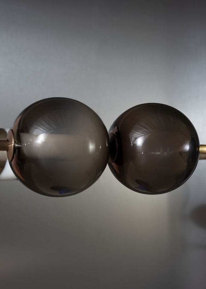 Satellite Pendant Light in Murano Glass and Burnished Metal by Studiopepe for Baxter | Casa Design Group