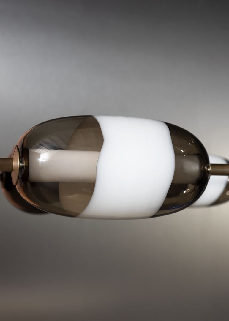Satellite Pendant Light in Murano Glass and Burnished Metal by Studiopepe for Baxter | Casa Design Group