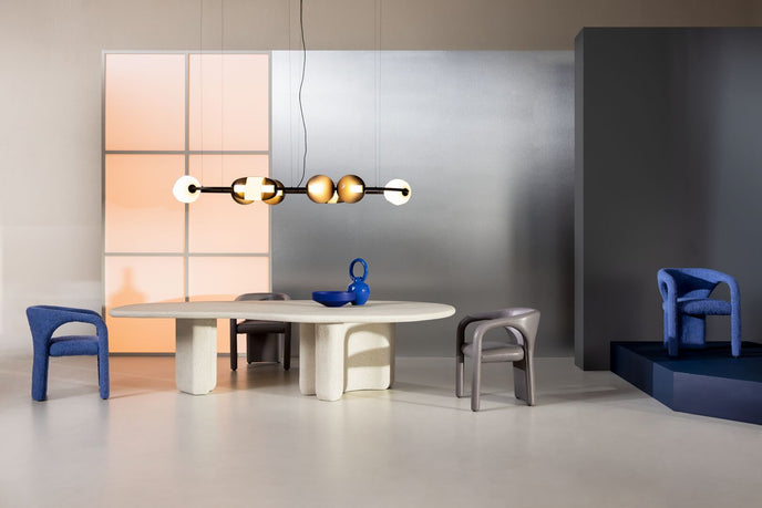 Satellite Pendant Light in Murano Glass and Burnished Metal by Studiopepe for Baxter | Casa Design Group