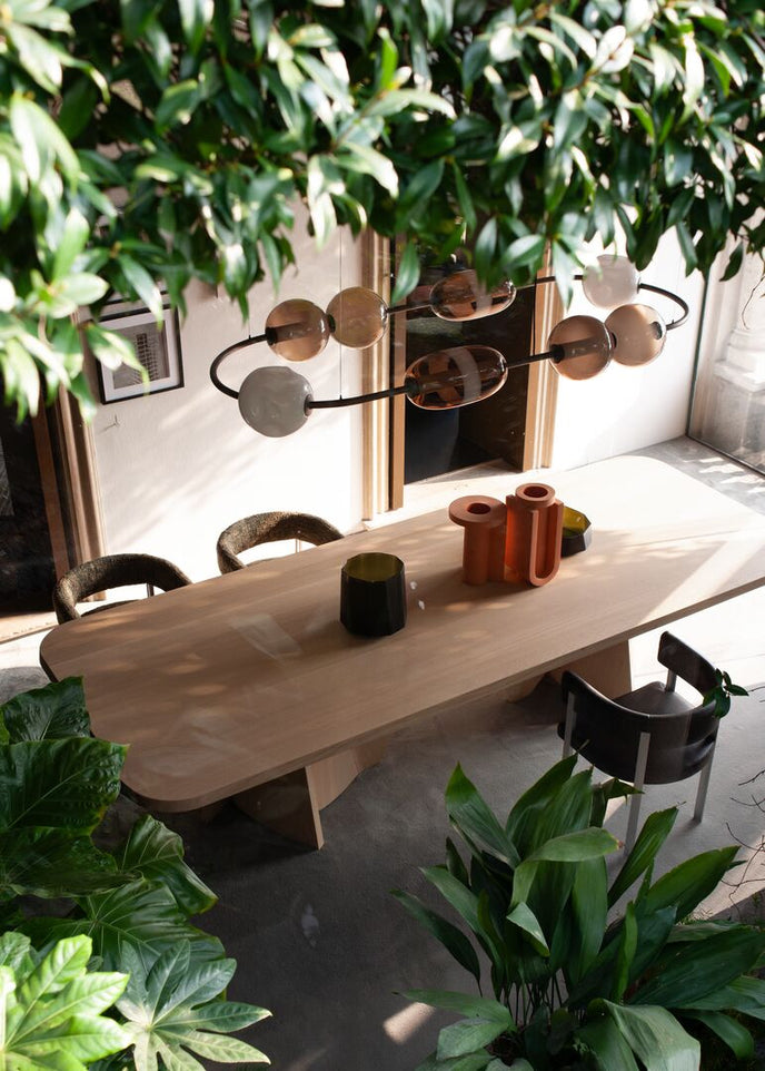 Satellite Pendant Light in Murano Glass and Burnished Metal by Studiopepe for Baxter | Casa Design Group