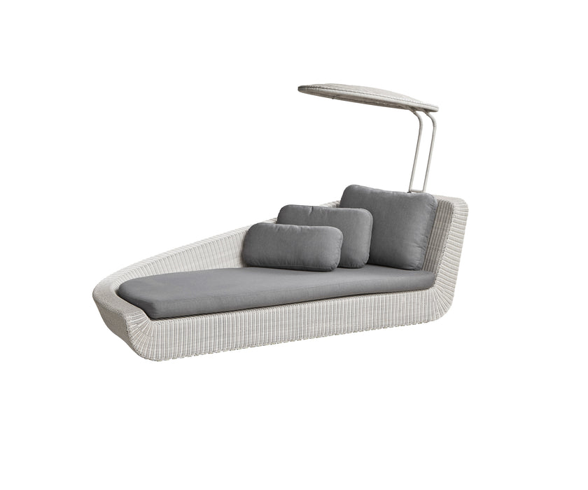 Luxury Savannah Daybed with Kingston Side Table by Cane-line outdoor furniture set – Casa Design Group