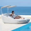 Luxury Savannah Daybed with Kingston Side Table by Cane-line outdoor furniture set – Casa Design Group