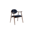 Scapula Dining Chair with sculpted solid wood frame, curved backrest and upholstered seat by Ceccotti Collezioni | Casa Design Group