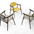 Scapula Dining Chair with sculpted solid wood frame, curved backrest and upholstered seat by Ceccotti Collezioni | Casa Design Group