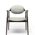 Scapula Dining Chair with sculpted solid wood frame, curved backrest and upholstered seat by Ceccotti Collezioni | Casa Design Group