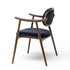 Scapula Dining Chair with sculpted solid wood frame, curved backrest and upholstered seat by Ceccotti Collezioni | Casa Design Group