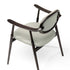 Scapula Dining Chair with sculpted solid wood frame, curved backrest and upholstered seat by Ceccotti Collezioni | Casa Design Group