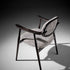 Scapula Dining Chair with sculpted solid wood frame, curved backrest and upholstered seat by Ceccotti Collezioni | Casa Design Group