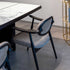Scapula Dining Chair with sculpted solid wood frame, curved backrest and upholstered seat by Ceccotti Collezioni | Casa Design Group