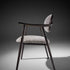 Scapula Dining Chair with sculpted solid wood frame, curved backrest and upholstered seat by Ceccotti Collezioni | Casa Design Group