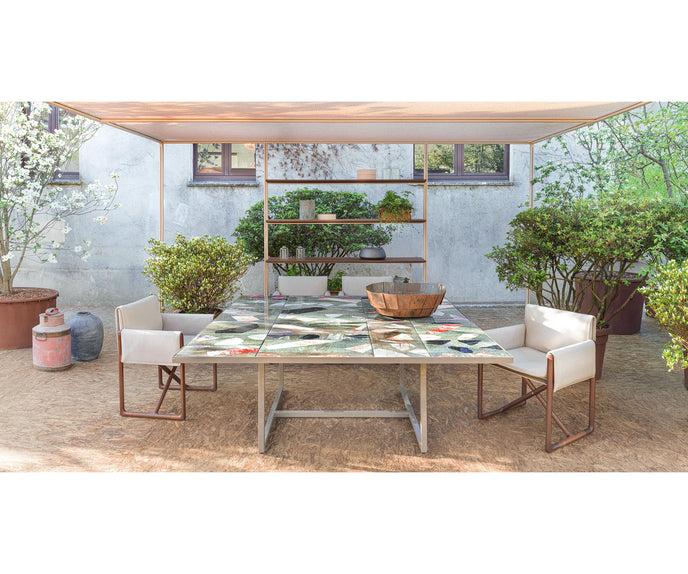 Luxury Sciara Outdoor Dining Table by Paola Lenti  for a Sophisticated Dining Experience Casa Design Group