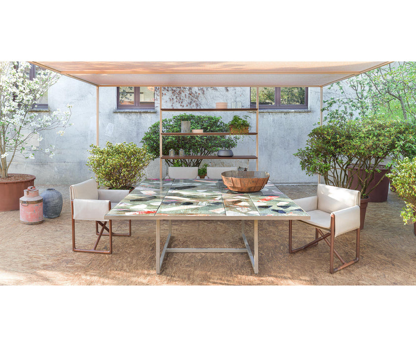 Luxury Sciara Outdoor Dining Table by Paola Lenti  for a Sophisticated Dining Experience Casa Design Group