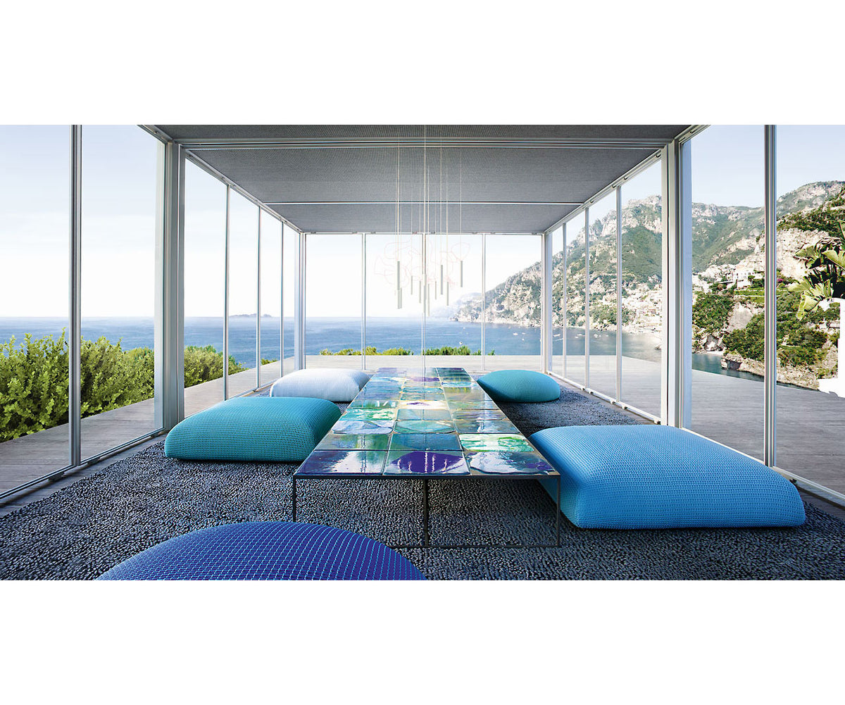 Modern Sciara Lava Stone Rectangular Outdoor Coffee Table by Paola Lenti Casa Design Group