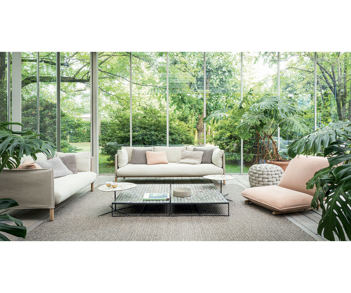 Modern Sciara Lava Stone Rectangular Outdoor Coffee Table by Paola Lenti Casa Design Group