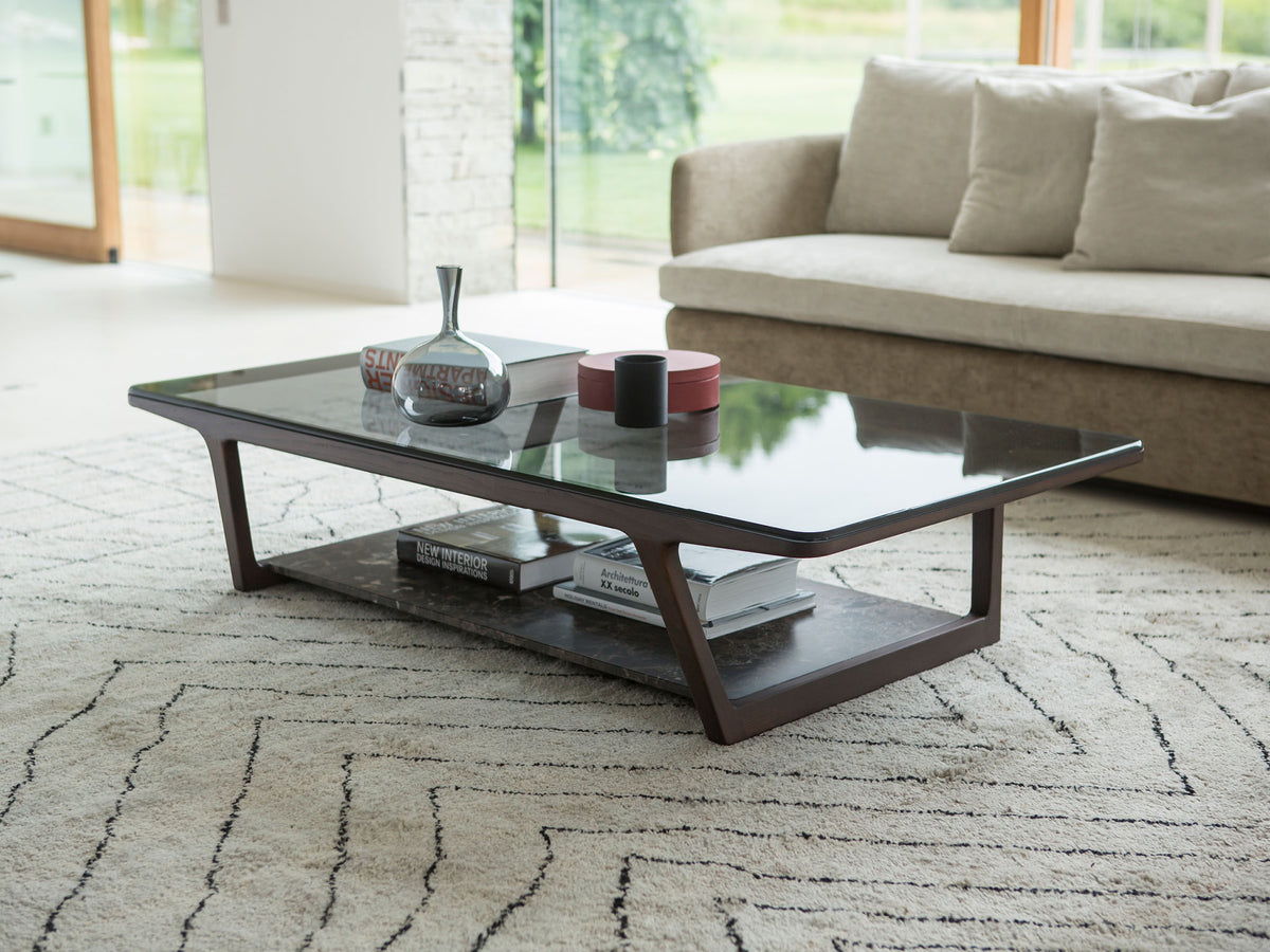 High End Script Coffee Table by Porada Casa Design Group