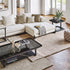 High End Script Coffee Table by Porada Casa Design Group