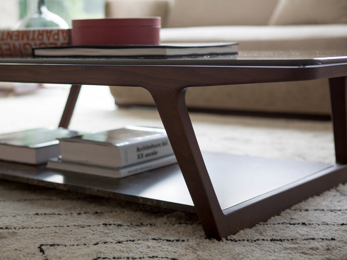 High End Script Coffee Table by Porada Casa Design Group