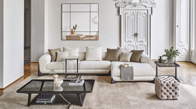 High End Script Coffee Table by Porada Casa Design Group