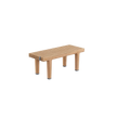 Luxury teak outdoor bench with cushions from Dedon’s Sealine collection – Casa Design Group