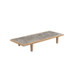 Contemporary teak coffee table from Dedon’s Sealine collection – Casa Design Group