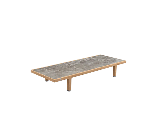 Contemporary teak coffee table from Dedon’s Sealine collection – Casa Design Group