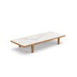 Contemporary teak coffee table from Dedon’s Sealine collection – Casa Design Group