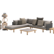 Luxury Sealine Sectional with Chaise by Dedon in teak and woven fiber – Casa Design Group