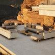 Luxury Sealine Sectional with Chaise by Dedon in teak and woven fiber – Casa Design Group