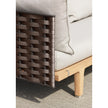 Luxury Sealine Sectional with Chaise by Dedon in teak and woven fiber – Casa Design Group