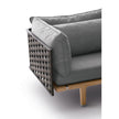 Luxury Sealine Sofa by Dedon with teak frame and fiber backrest – Casa Design Group