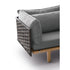 Luxury Sealine Sofa by Dedon with teak frame and fiber backrest – Casa Design Group