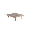 Luxury outdoor teak square coffee table by Dedon – Sealine collection, Casa Design Group