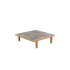 Luxury outdoor teak square coffee table by Dedon – Sealine collection, Casa Design Group