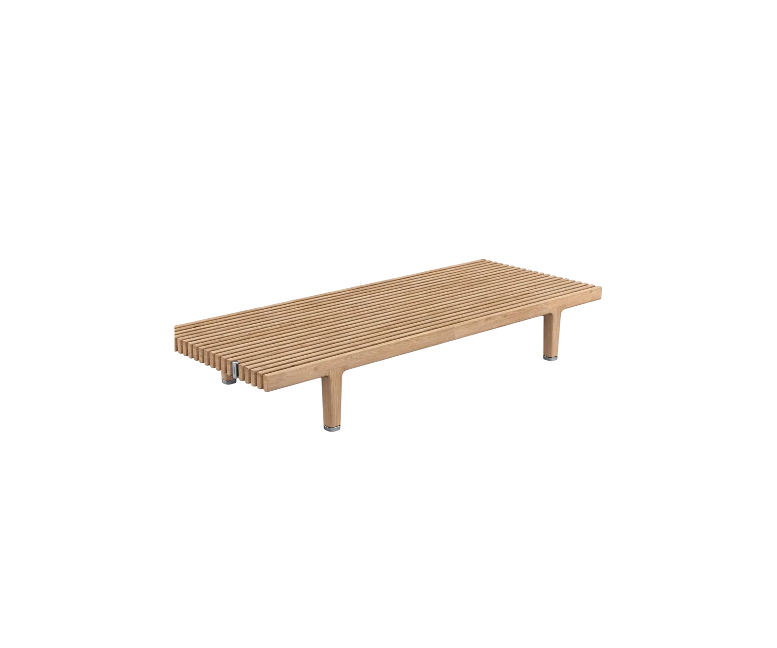 Contemporary outdoor teak coffee table by Dedon – Sealine collection at Casa Design Group