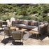 Contemporary outdoor teak coffee table by Dedon – Sealine collection at Casa Design Group