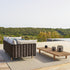 Contemporary outdoor teak coffee table by Dedon – Sealine collection at Casa Design Group