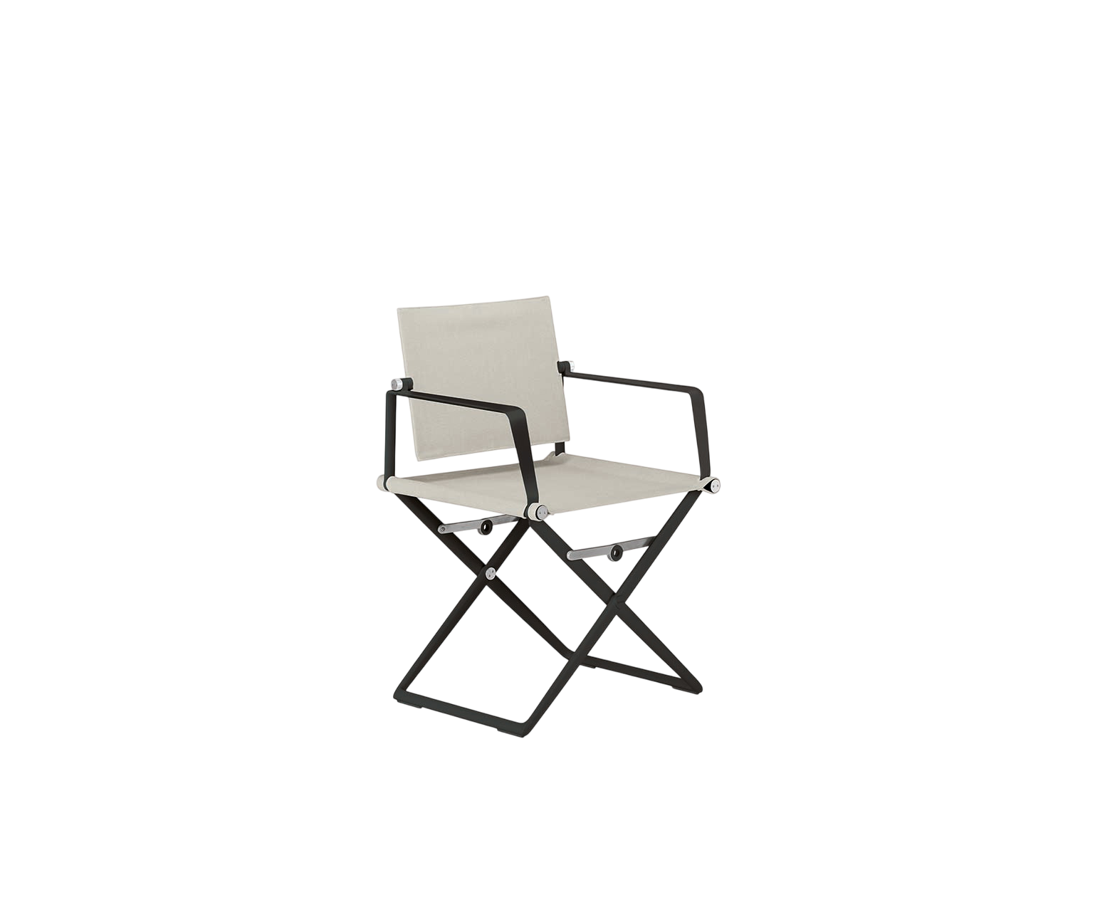 Dedon Seax Armchair in Black Pepper finish with outdoor fabric seat – Casa Design Group