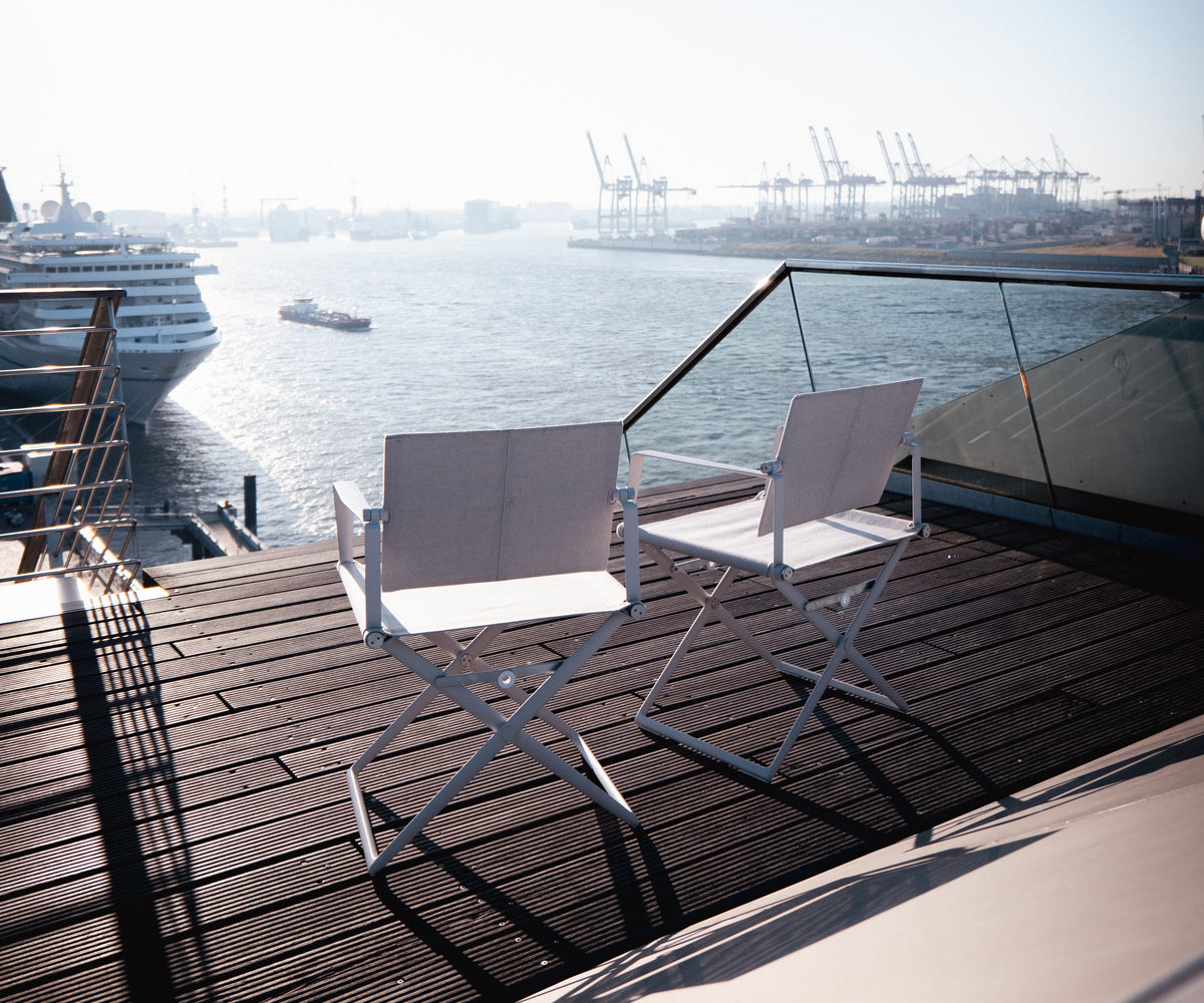 Dedon Seax Armchair in Black Pepper finish with outdoor fabric seat – Casa Design Group