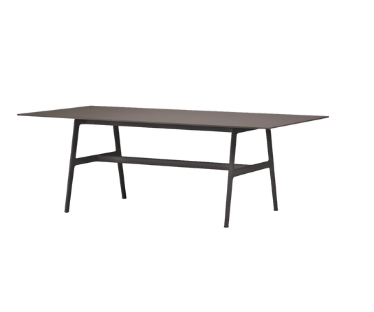 Luxury Seax Rectangular Dining Table by Dedon with teak top – Casa Design Group