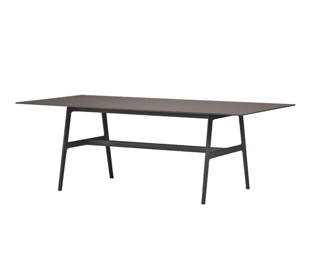 Luxury Seax Rectangular Dining Table by Dedon with teak top – Casa Design Group