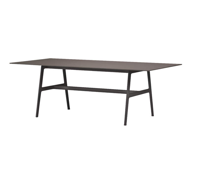 Luxury Seax Rectangular Dining Table by Dedon with teak top – Casa Design Group