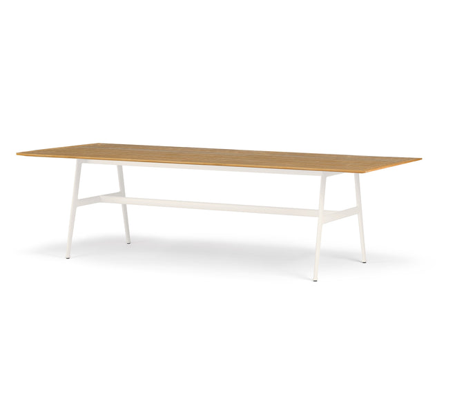 Luxury Seax Rectangular Dining Table by Dedon with teak top – Casa Design Group