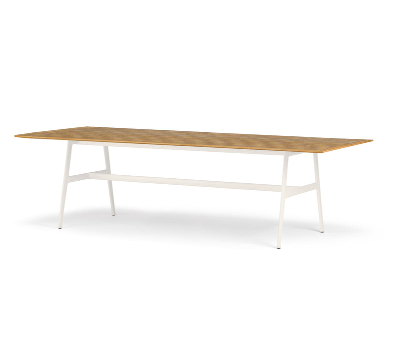 Luxury Seax Rectangular Dining Table by Dedon with teak top – Casa Design Group